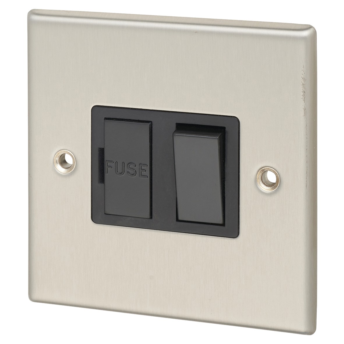 Contactum Connection Unit Switched DP c/w Black Insert 270656