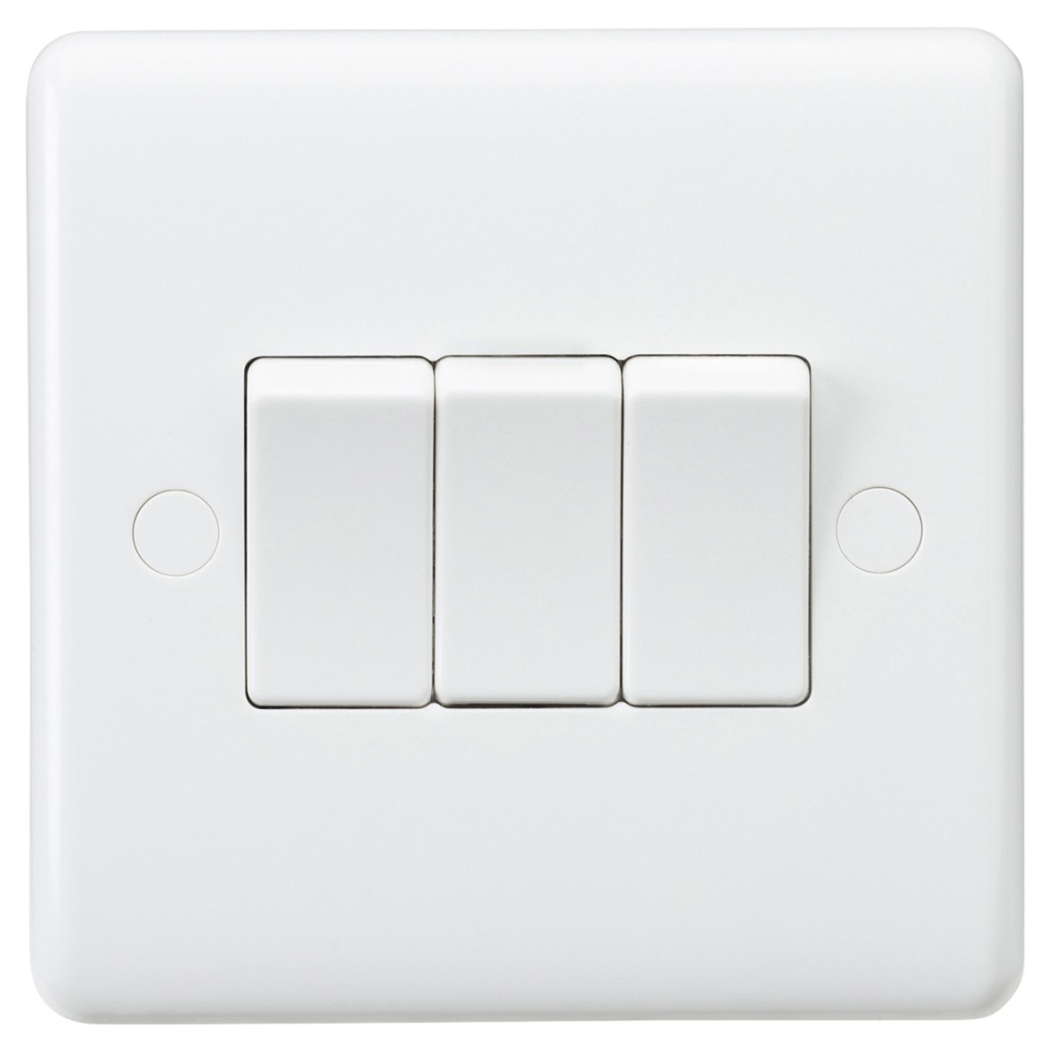 Knightsbridge 10AX 3 Gang 2 Way Light Switch Æ’?" White 273758