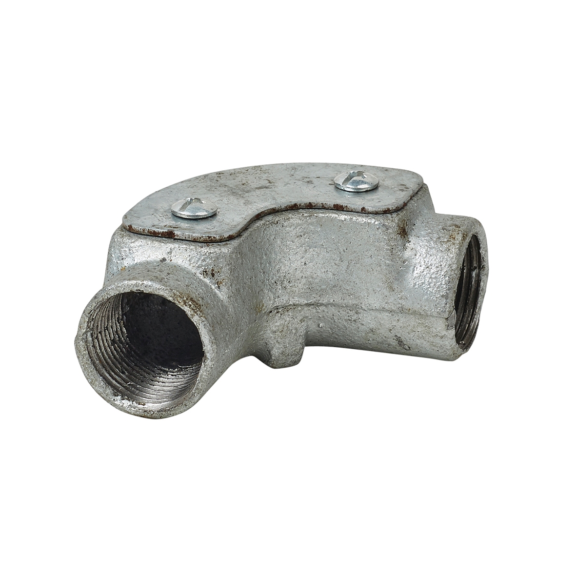 5x Steel Conduit Inspection Elbow - 20mm - Galvanised 275064