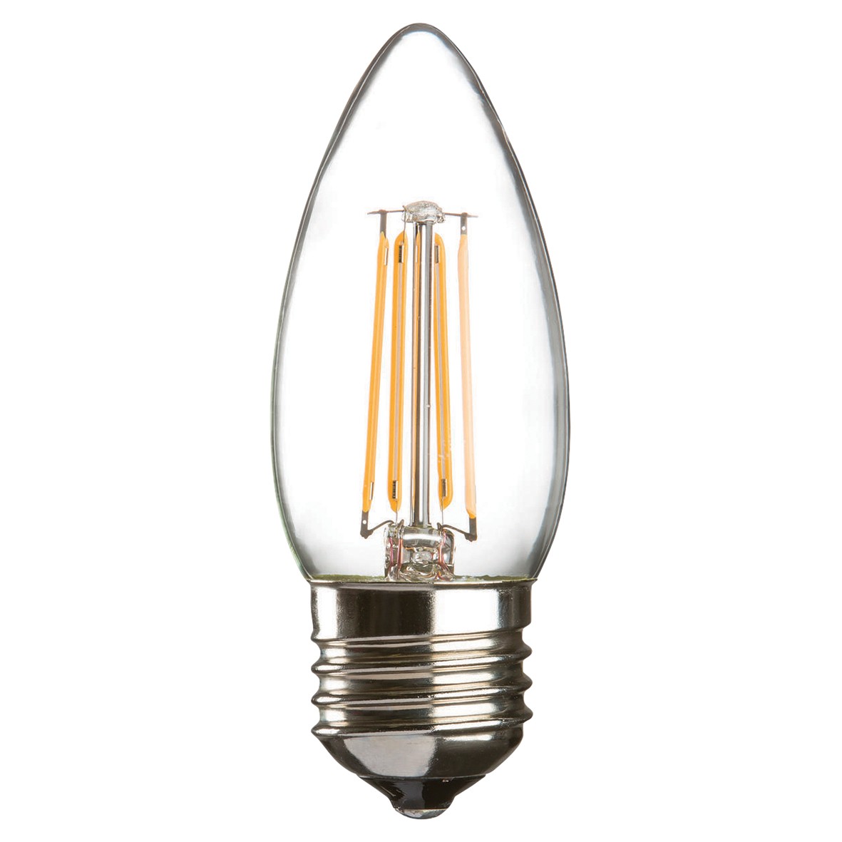 Knightsbridge 4W ES-E27 LED Filament Dimmable Candle Lamp - 2700K Warm White 276464