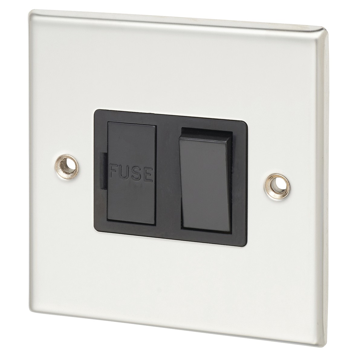 Contactum Connection Unit Switched DP c/w Black Insert 277686