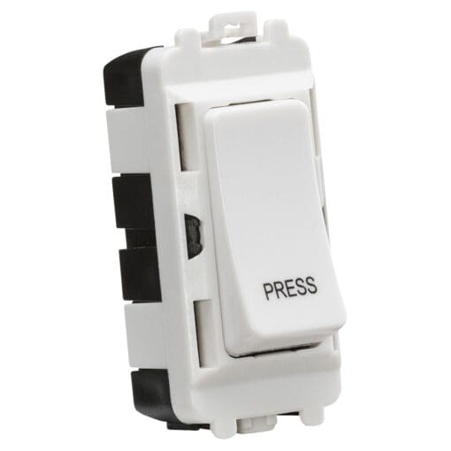 Knightsbridge 20AX 2 Way Single Pole Printed Metal Clad Grid Switch - P 277989
