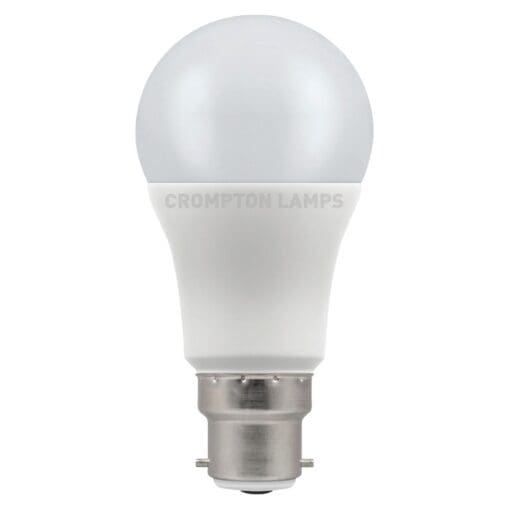 5x Crompton 11W BC LED Thermal Plastic Dimmer GLS Lamp- 4000K Cool Whit 279632