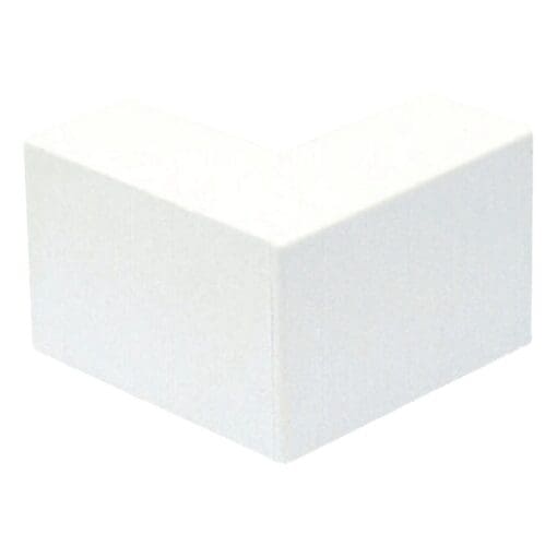 MK Mini Trunking External Corner Ega Mini 16x16mm - White - Pack 20 280546