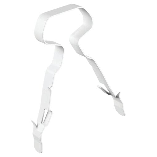 LINIAN Twin & Earth Clip - 4mm - White - Pack 100 281496