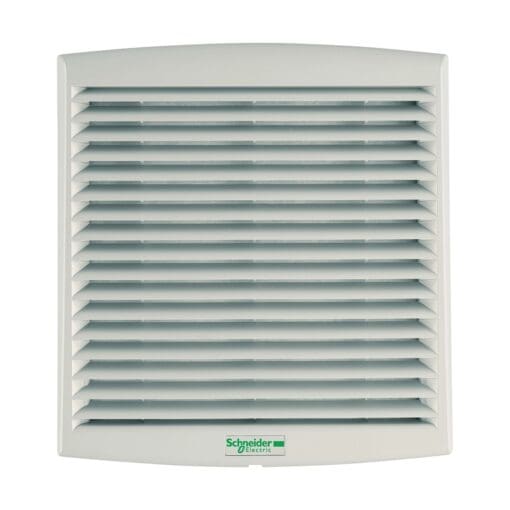 Schneider ClimaSys CV Filter Fan with Outlet Grille - 38m3/h - Grey 283025