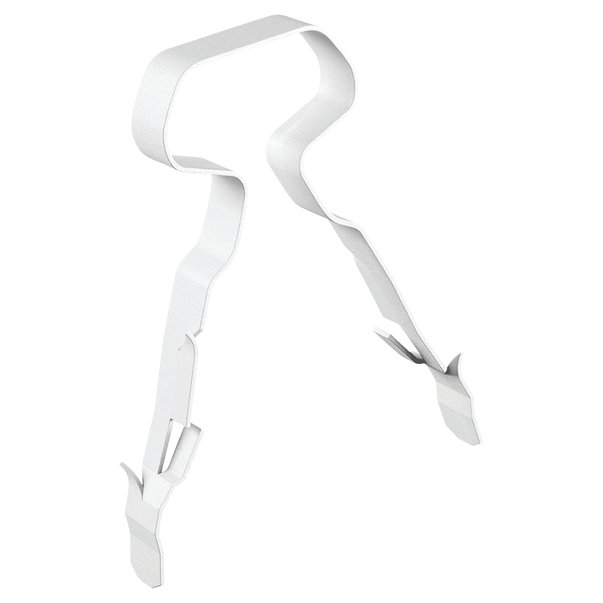 LINIAN Twin & Earth Clip - 10mm - White - Pack 100 286028