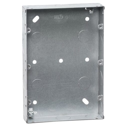 Knightsbridge 9-12 Gang Grid Switch Flush Back Box - 35mm Depth - Galva 288756