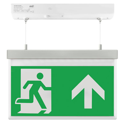 Ovia Vanex 2W LED Emergency Exit Suspended Sign with Up Arrow Legend - 289274