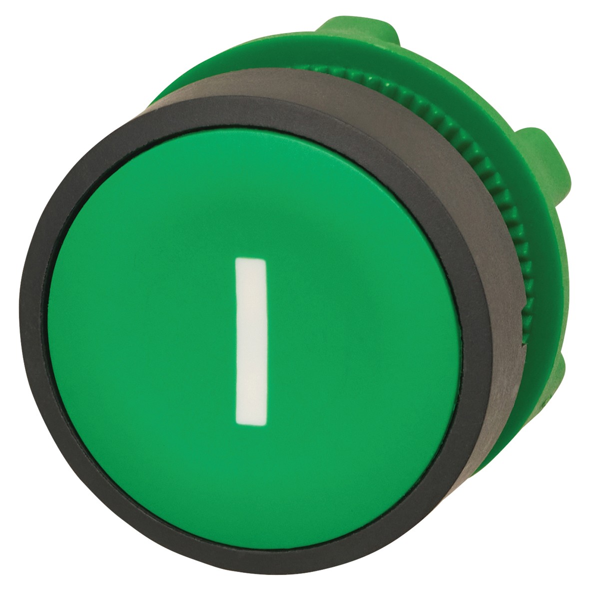Schneider XB5 Series Flush Push Button Marked I 1NO - Green 290505