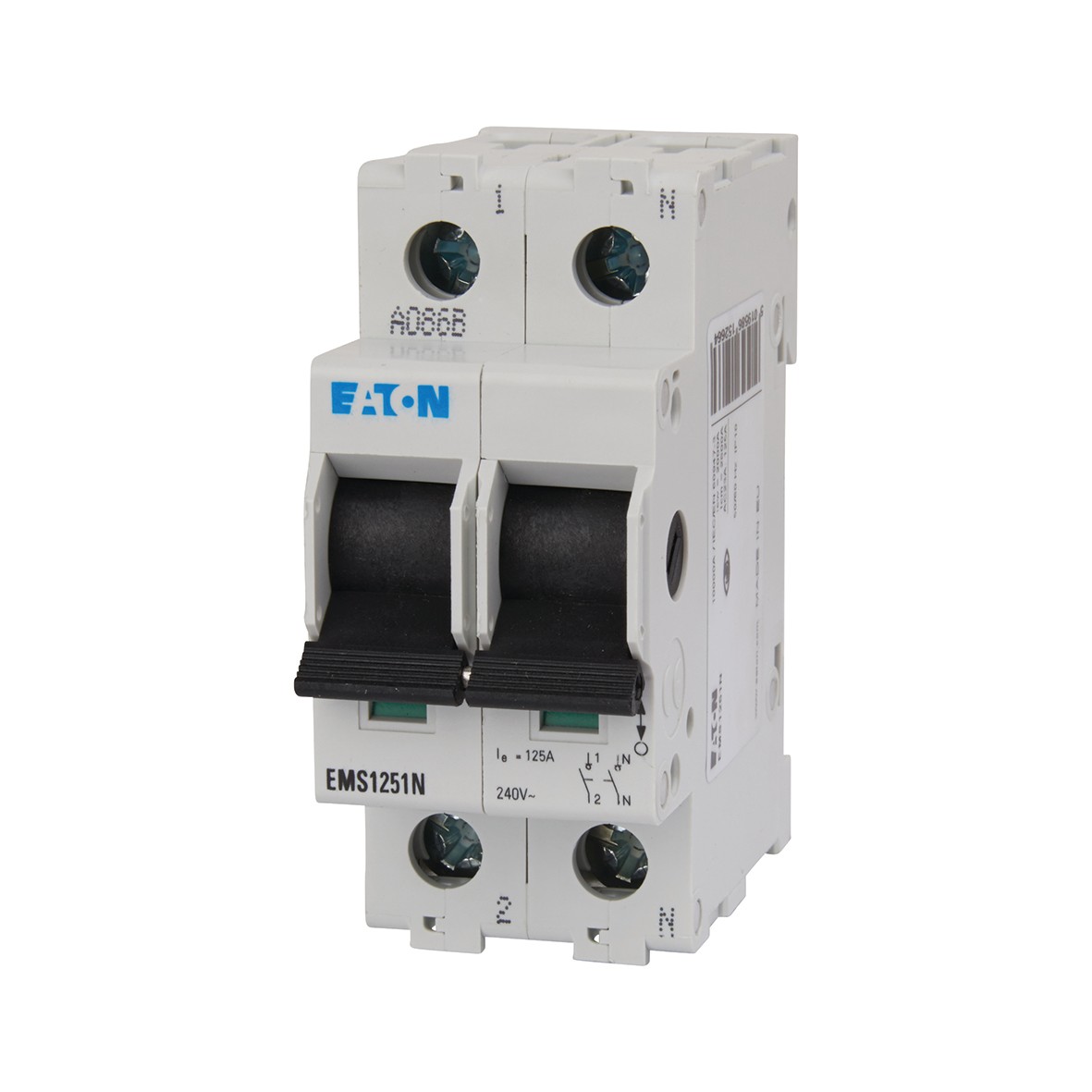 Eaton 125A Memshield3 2 Module SPSN Switch Disconnector 290909