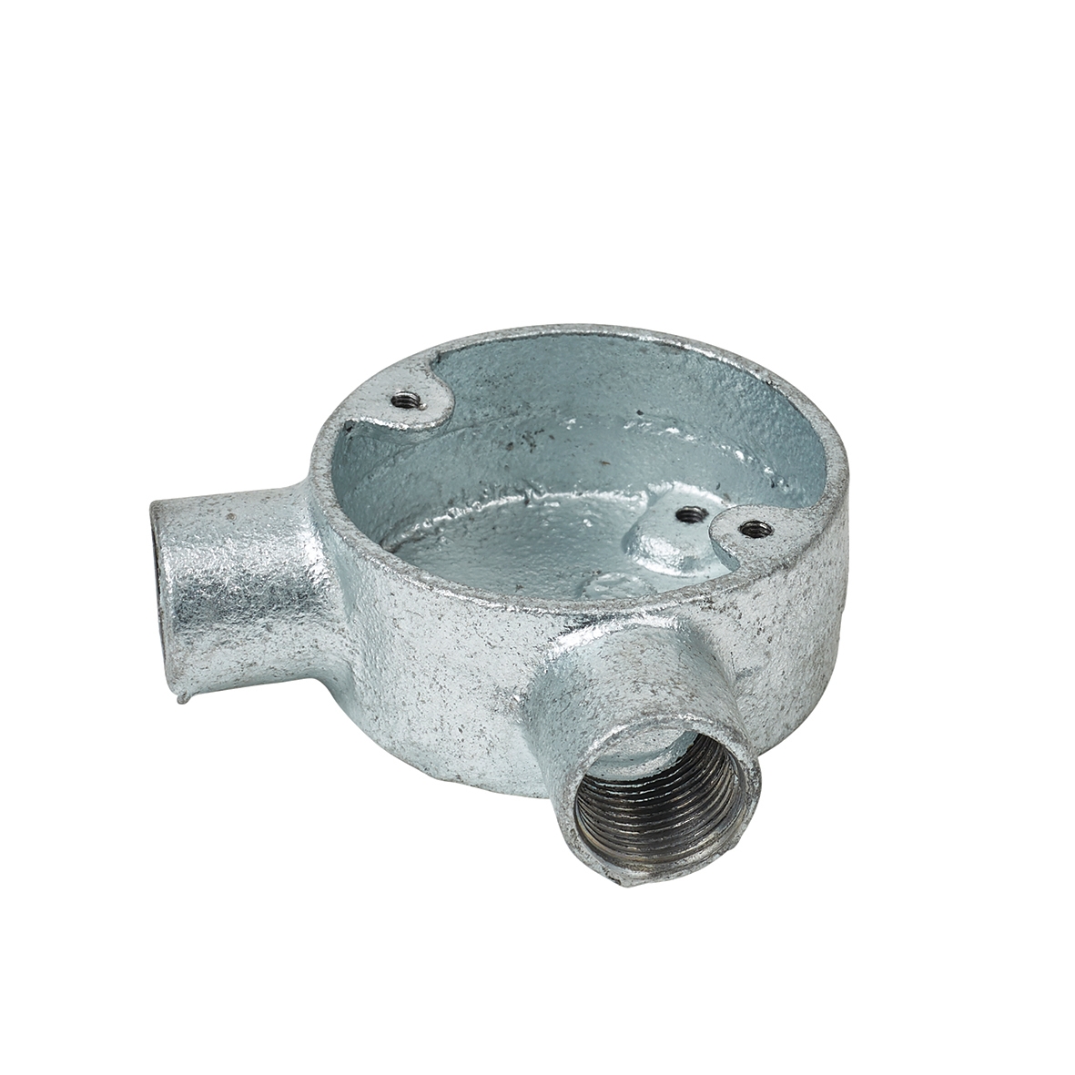 10x Steel Conduit Angle Box - 20mm - Galvanised 290975