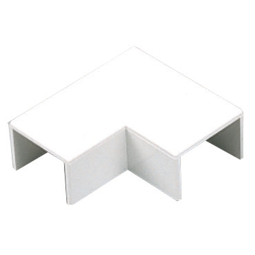 5x MK Ega Mini PVC-U Flat Angle 40x25mm - White - Pack 5 297787