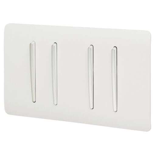 Trendi 10A 4 Gang 1 x 2 Way 3 x 3 Way Screwless Intermediate Switch - G 298144