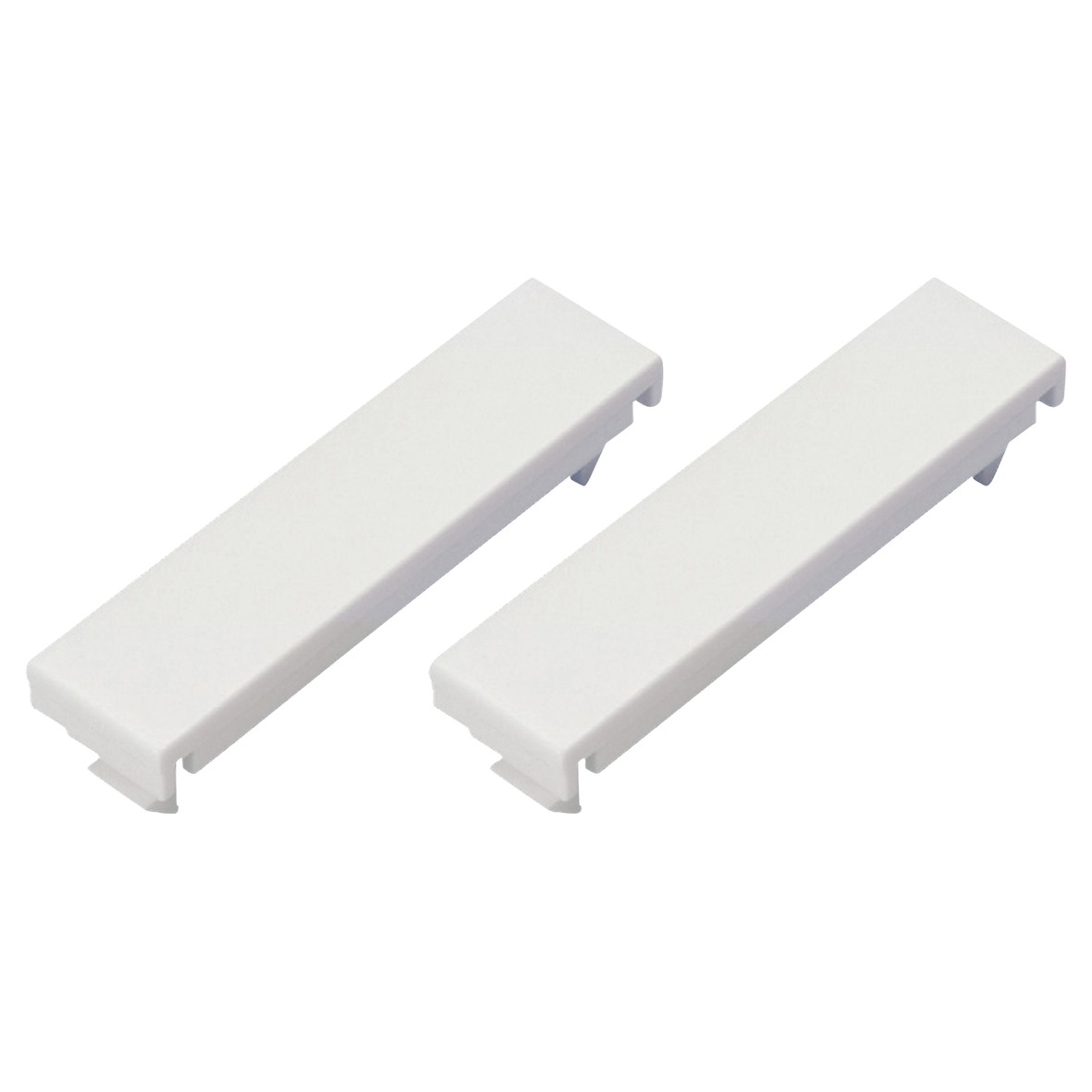 10x Blanking Plate Quarter Blank Euro White (H)50mm x (W)12.5mm PK2 298703