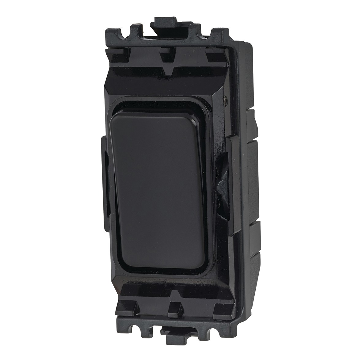 5x MK 10A 1 Way Single Pole Grid Switch - Black 300129