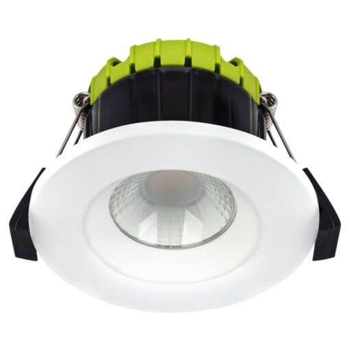 Luceco Compact Baffled 6W IP65 Fire Rated FType LED Dimmable Fixed Down 305178