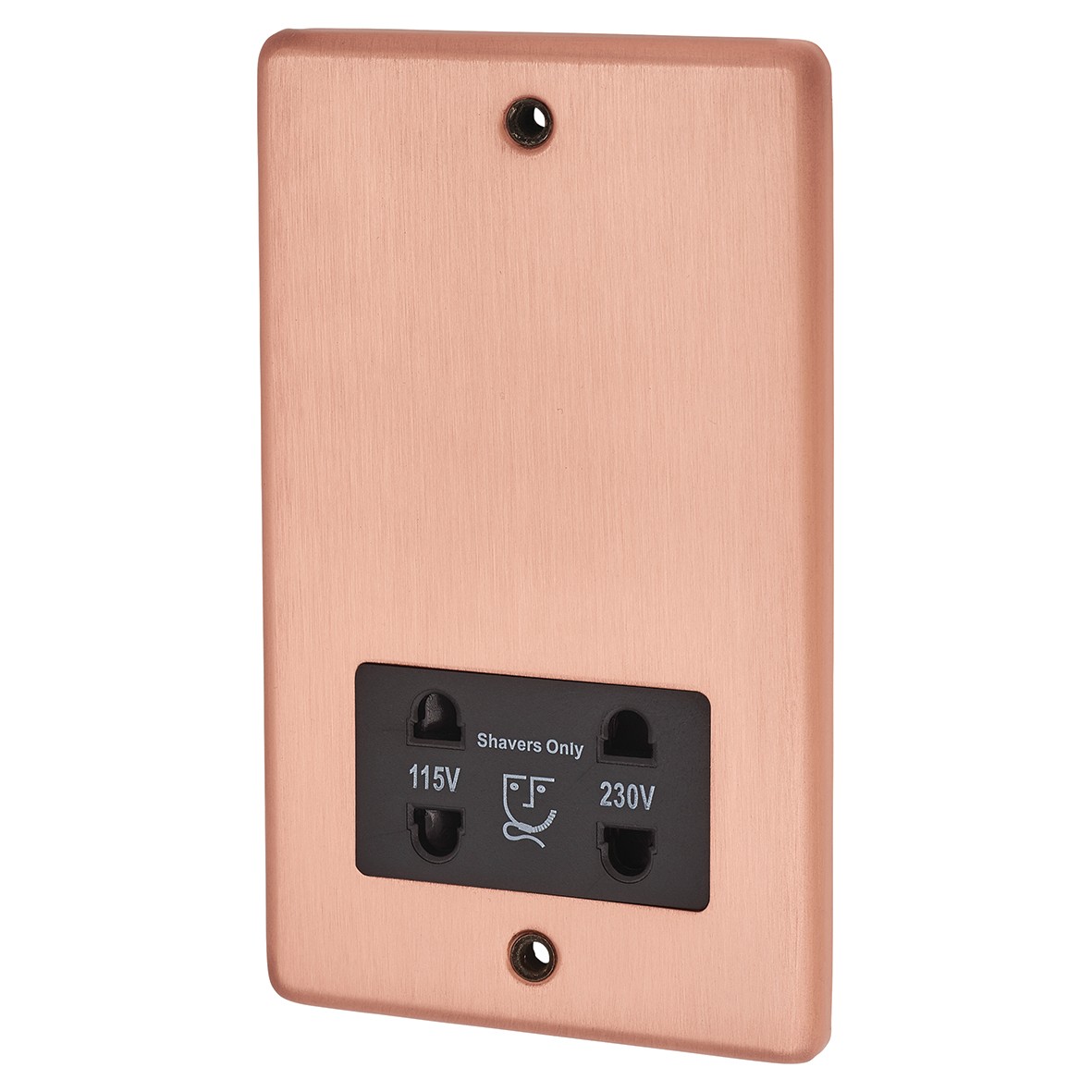 G&H Brassware Shaver Socket - Brushed Copper 305376