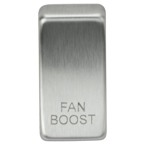 10x Knightsbridge Printed Grid Switch Rocker - Fan Boost Brushed Chrome 306302
