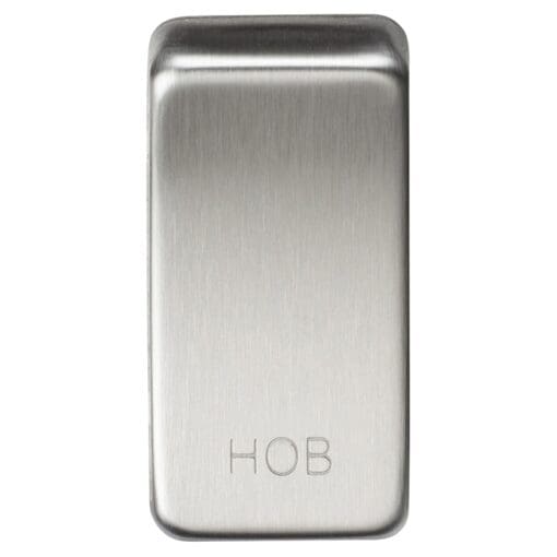 Knightsbridge Printed Grid Switch Rocker - Hob - Brushed Chrome 307926