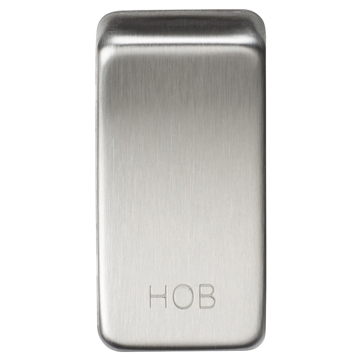 Knightsbridge Printed Grid Switch Rocker - Hob - Brushed Chrome 307926