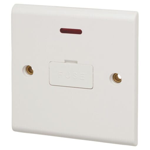 Deta 1 Gang Unswitched Spur With Neon - White 308959