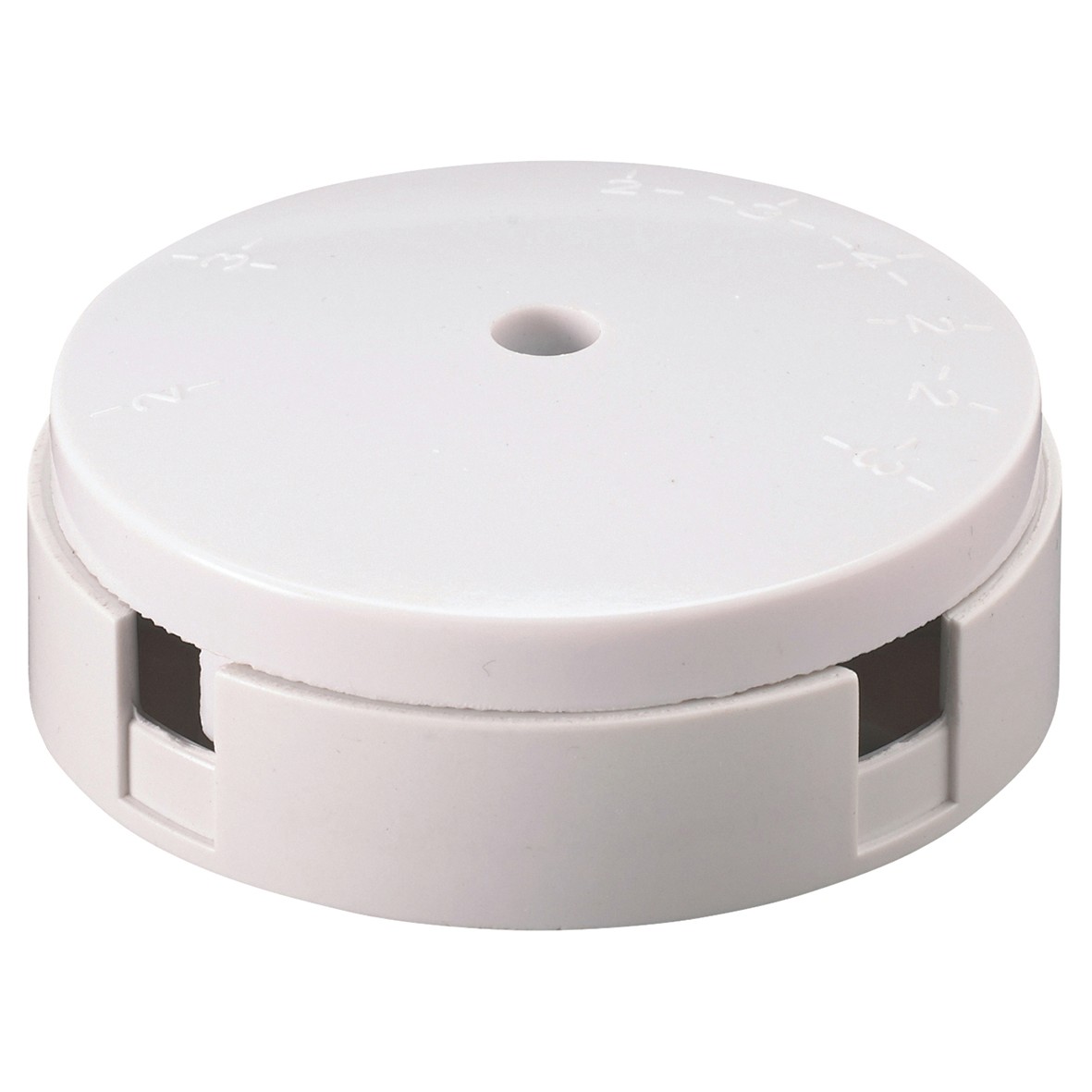 5x Crabtree Capital 20A 4 Way Adaptable Junction Box - 75mm Diam - Whi 312452