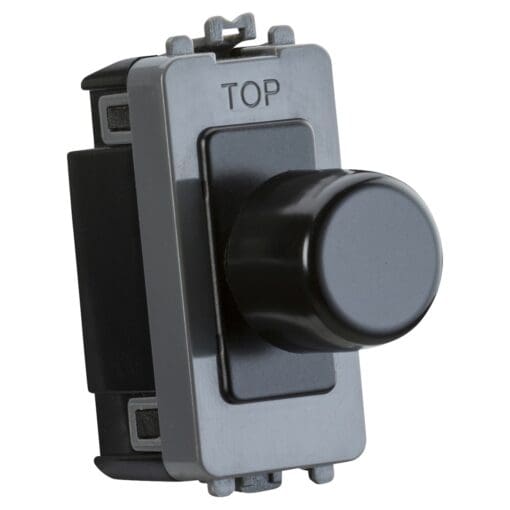 Knightsbridge 6A 2 Way Dummy Dimmer Grid Switch - Matt Black 312571