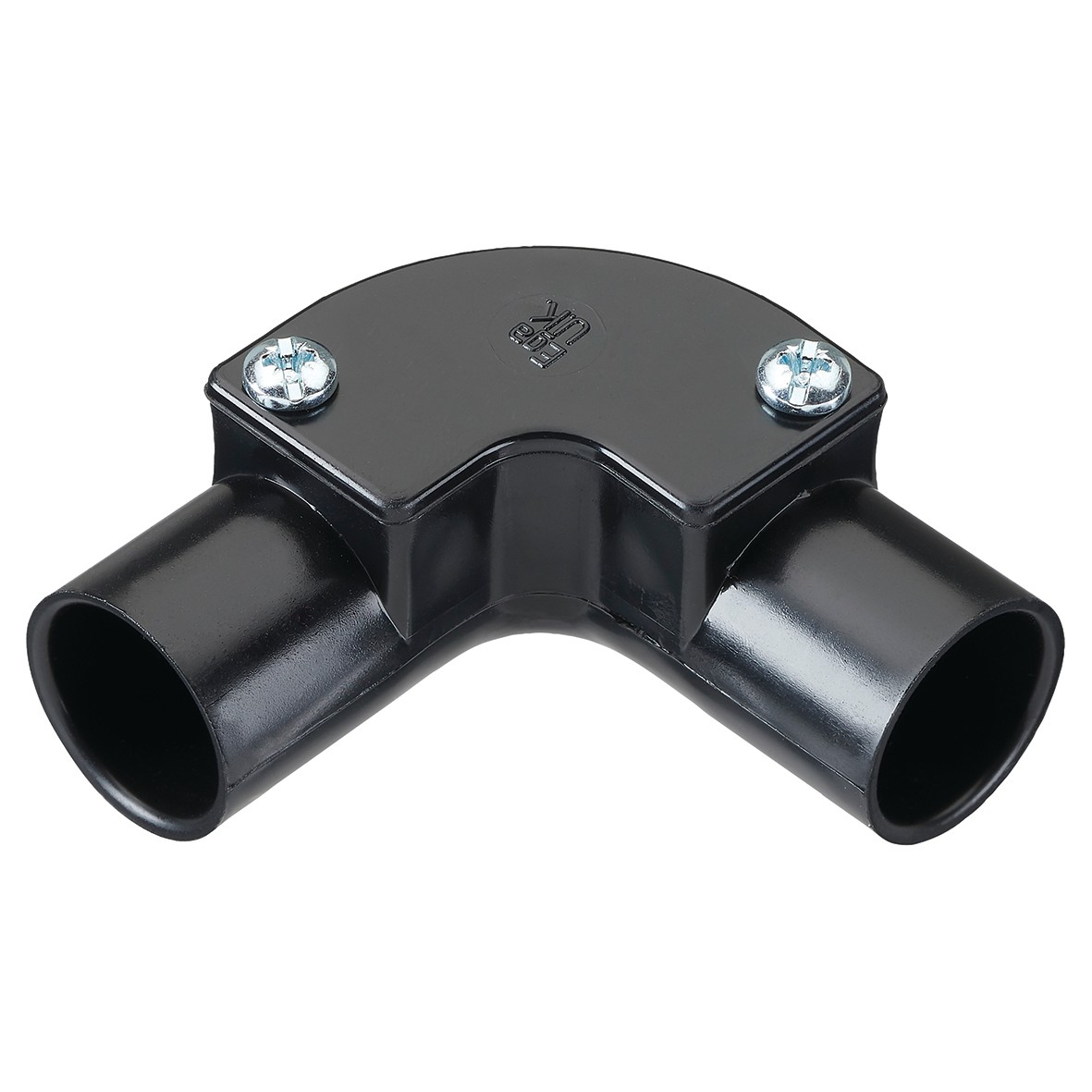 5x MK Egatube Inspection Elbow for Conduit Fitting PVCu 20mm - Black - 314956