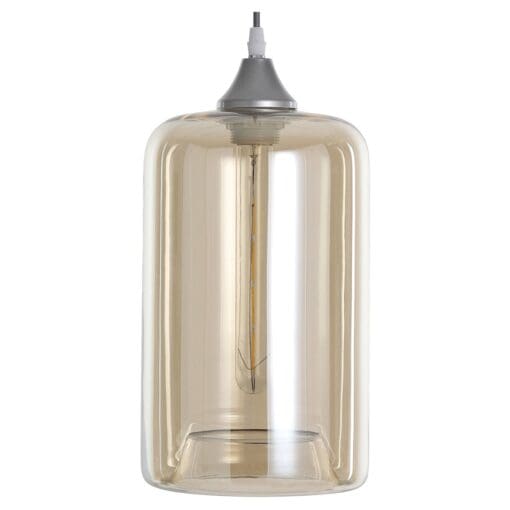 Amber Hand Blown Glass Narrow Cylinder Shade 319197