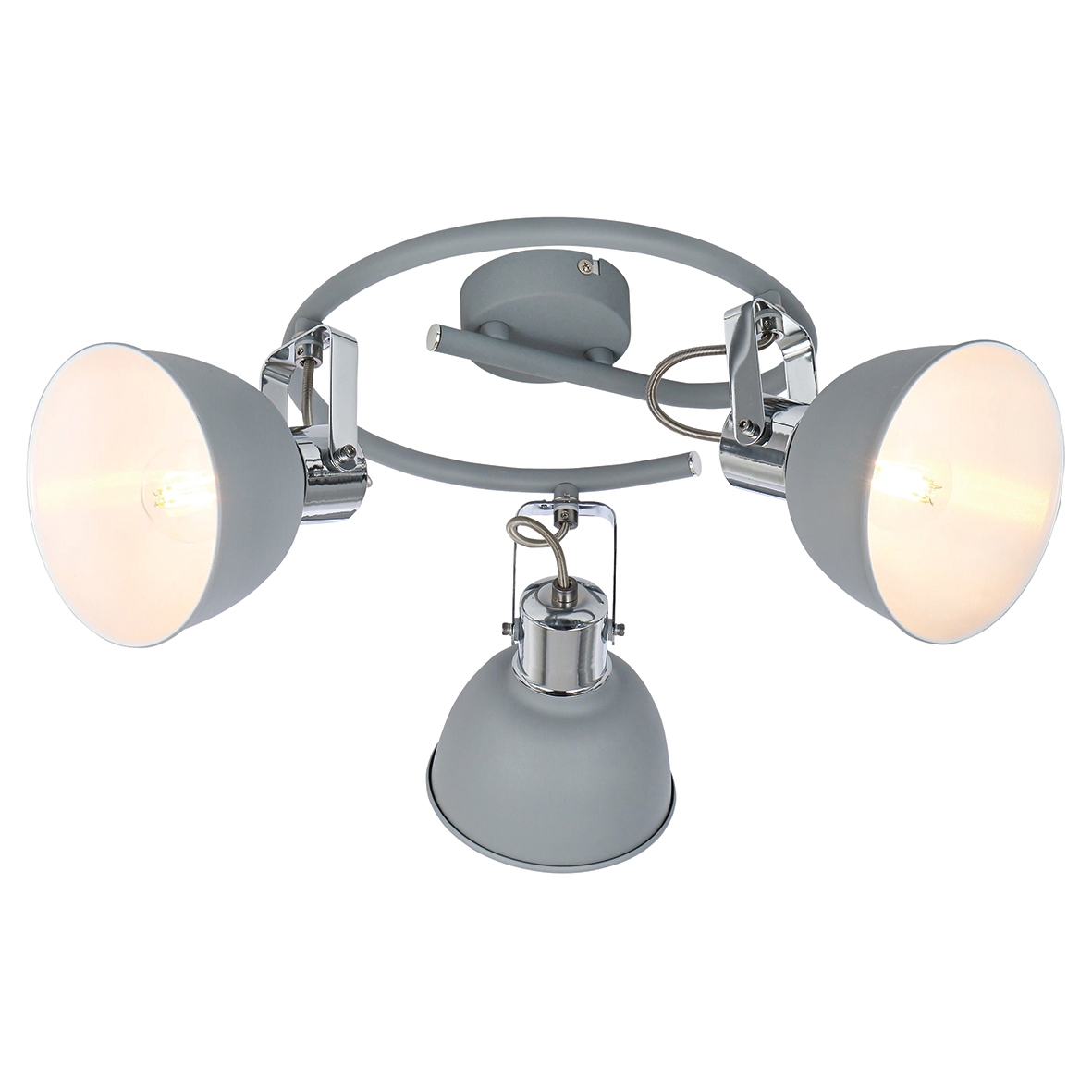 Globo Gerda 3 Light Ceiling Light - Grey 320598