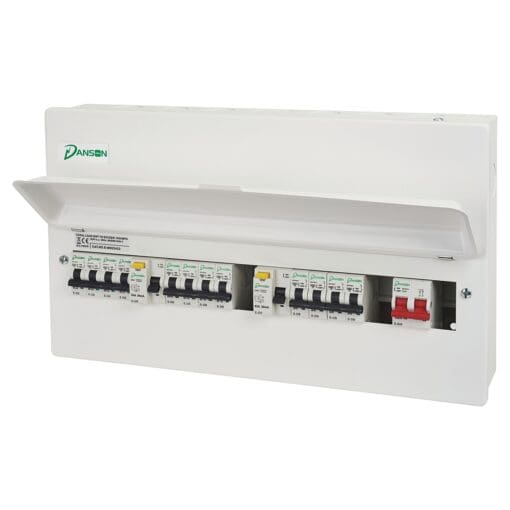 Danson 100A High Integrity 22 Module Metal Consumer Unit Split Load - 2 325666