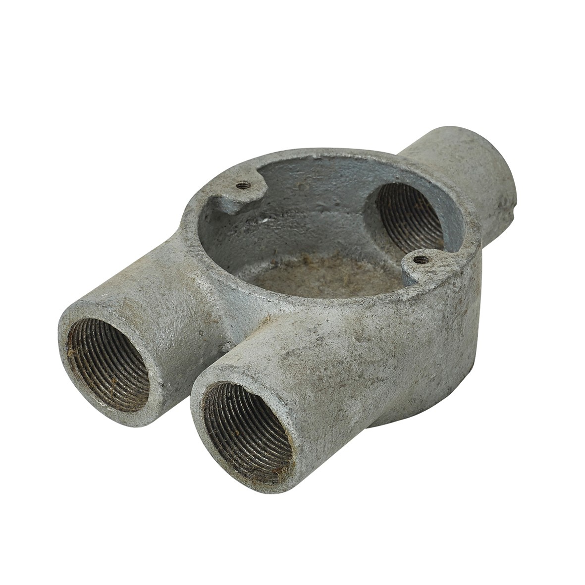 5x Steel Conduit Y Box - 25mm - Galvanised 333928