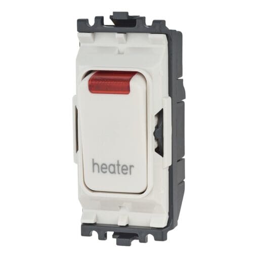 MK Printed Grid Switch with Neon - Heater - White 338490