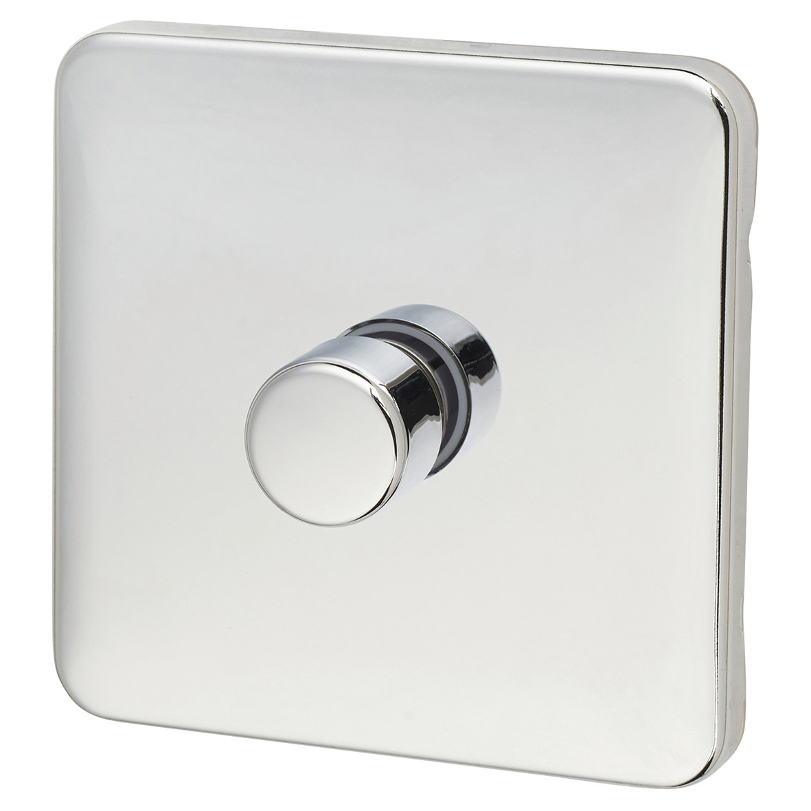 Schneider Lisse 100W 1 Gang 2 Way LED Dimmer Switch - Polished Chrome 341189