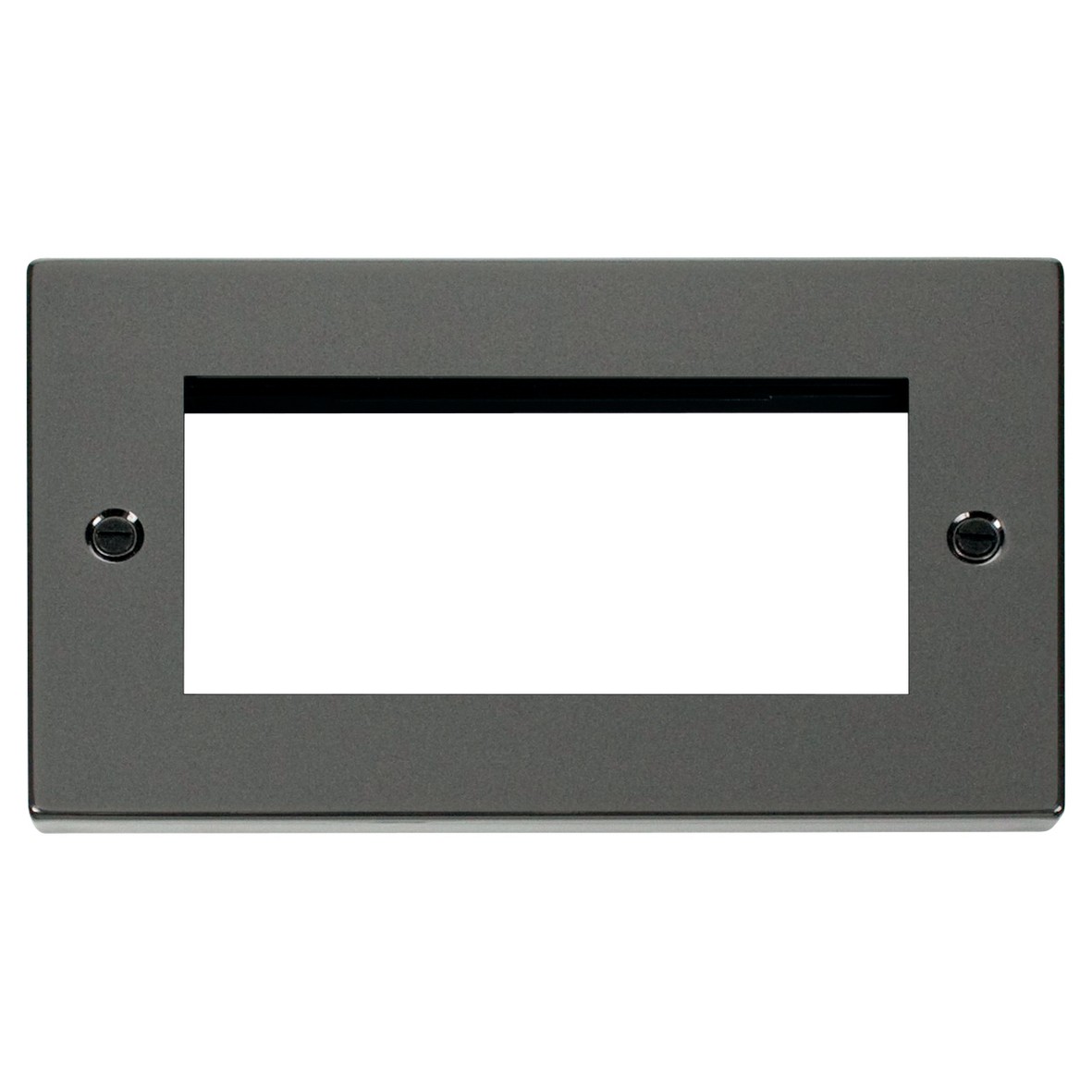 Black Nickel Modular Wall Plate Frame Double Gang 343327