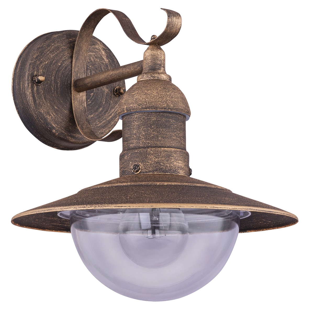 Globo Linda Outdoor Wall Light - Black/Gold 349220