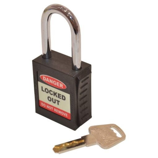 Spectrum Safety Lockout Padlock - Black 349493