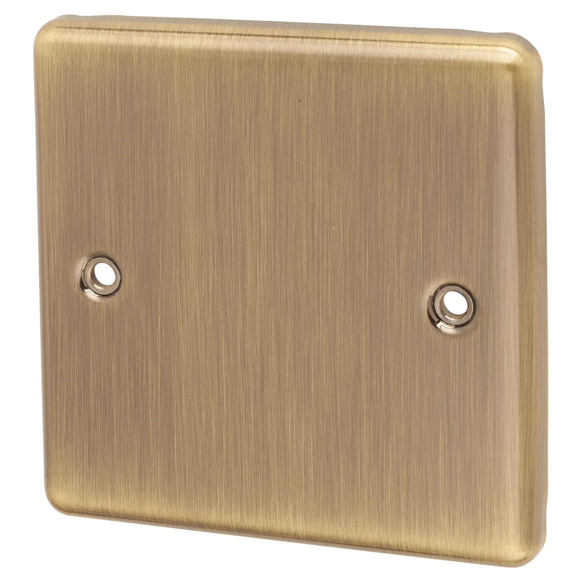 5x Eurolite Enhance Decorative 1 Gang Blanking Plate - Antique Brass 350414