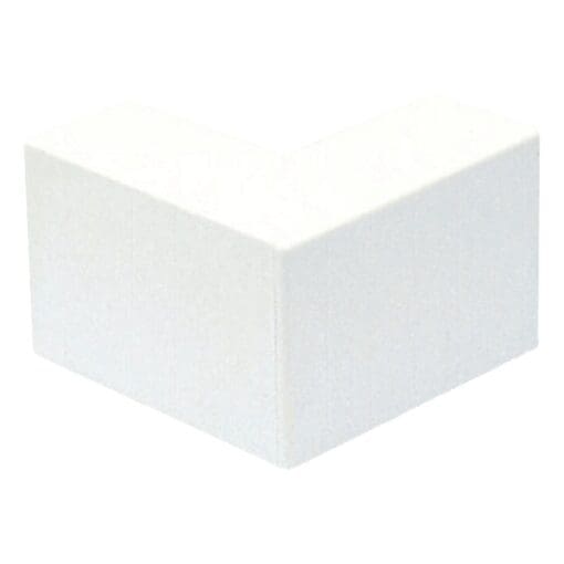 MK Mini Trunking External Corner Ega Mini 40x16mm - White - Pack 5 352332