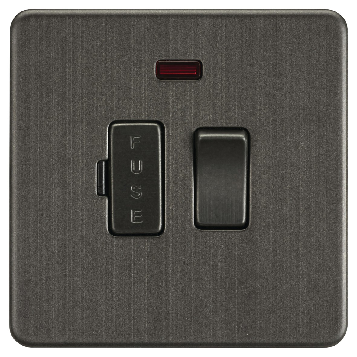 Knightsbridge 13A 1 Gang Screwless Flat Plate Switched Fused Spur with 353557