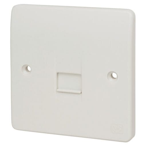 MK Logic Plus 1 Gang Secondary Telephone Socket - White 354420
