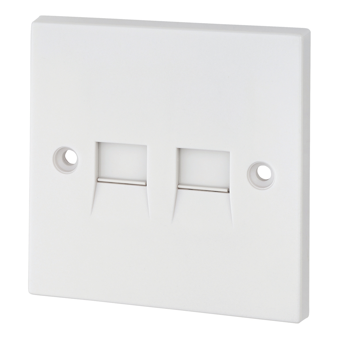 2 Gang Telephone Socket Master IDC Type - White - Square Edge 356212
