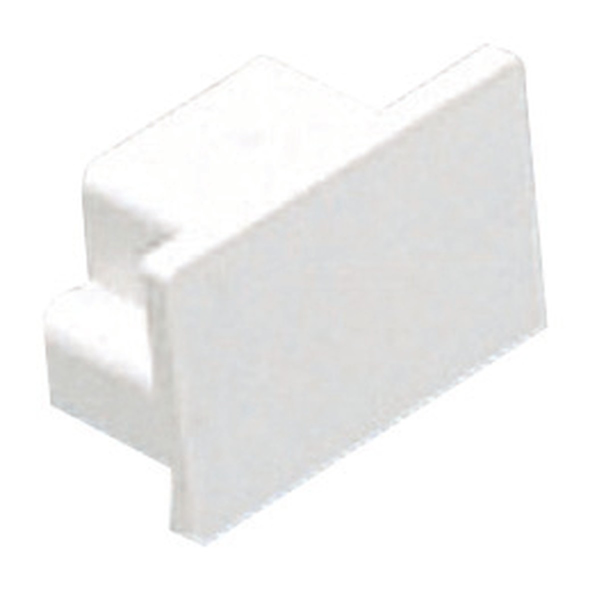 MK End Cap 25x16mm - White - Pack 20 356400