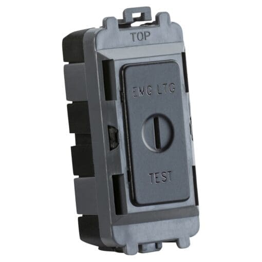 Knightsbridge 20AX 1 Way Double Pole Key Emergency Test Grid Switch - M 357430