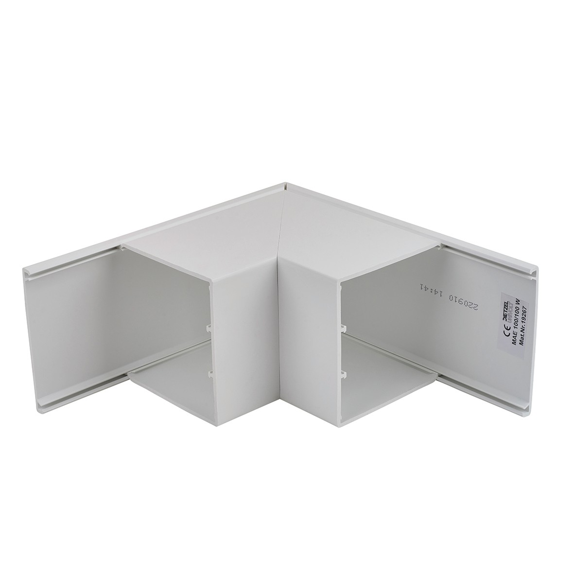 Maxi Trunking External Angle - 100 x 100mm - White 358240