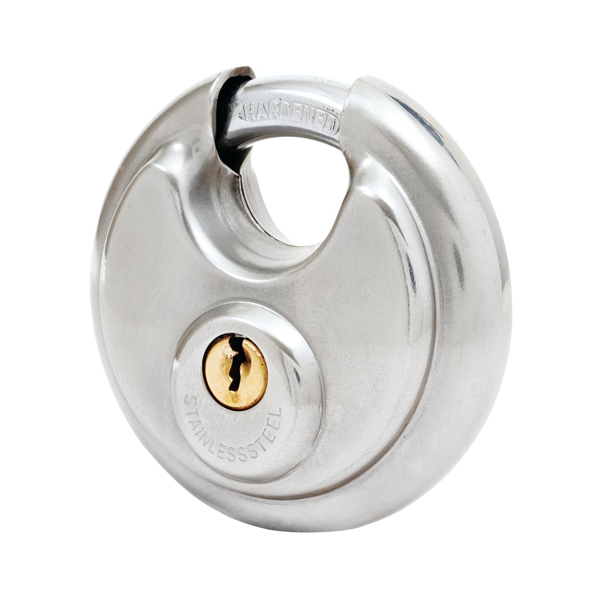 Disc Padlock - Stainless Steel - 70mm - Keyed Alike Key 1 358647
