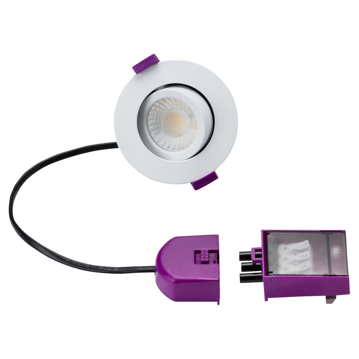 Knightsbridge SpektroLED 5-8W IP20 Fire Rated LED Adjustable Downlight - 2/3/4/6000K - White 359661