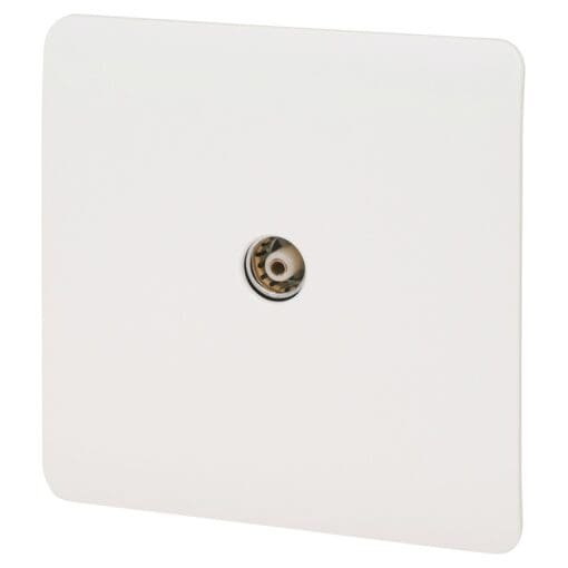 Trendi TV Co-axial Socket - White 359756