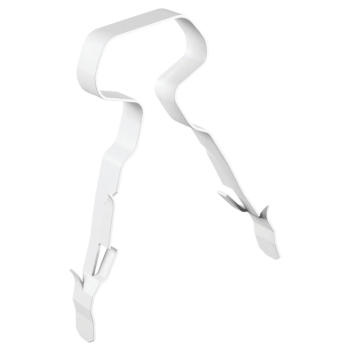 LINIAN Twin & Earth Clip - 6mm - White - Pack 100 361963